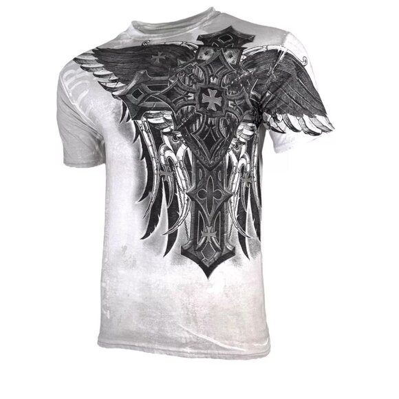 Xtreme Couture by Affliction Men's T-Shirt Battledome Biker Cross, S-5XL - Picture 5 of 8